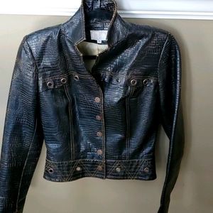 Albert Makali Black Faux Leather Jacket 6